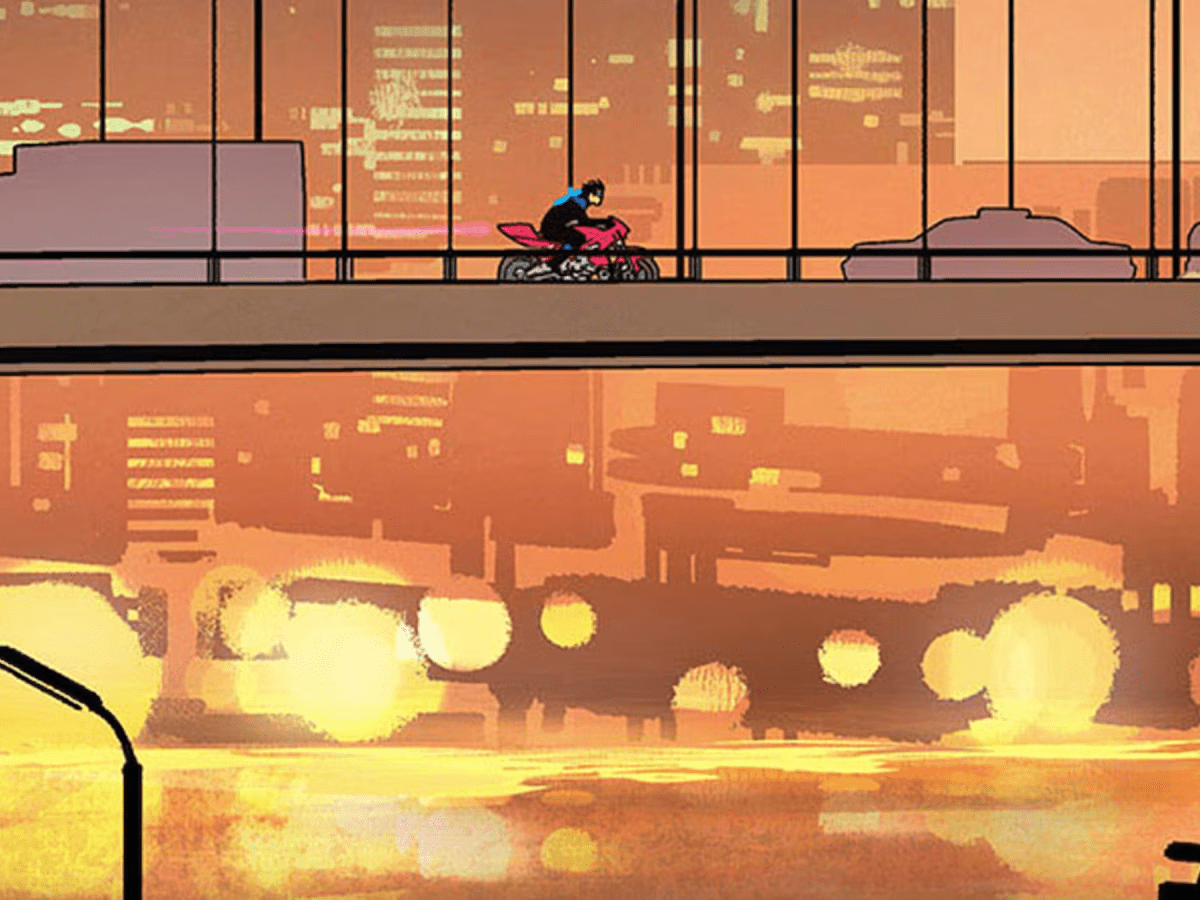 One Continuous Image in Tom Taylor and Bruno Redondo’s “Nightwing”&nbsp;#87